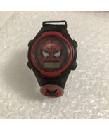 Marvel Spiderman Digital Light Up Black Resin Band Watch Needs Battery 8... - £6.22 GBP