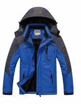 JINSHI Mens Mountain Waterproof Fleece Ski Jacket Windproof Rain Asian 2XL US L - £47.32 GBP