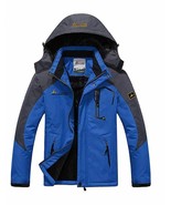 JINSHI Mens Mountain Waterproof Fleece Ski Jacket Windproof Rain Asian 2... - £47.47 GBP