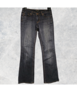 Seven7 Blue Denim Jeans Dark Wash Cotton/Spandex Flare Leg - Women&#39;s Siz... - $541.67 MXN