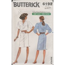 Butterick 6192 Button Front &amp; Back Shirt Dress Pattern Misses Sz 18 20 22 Uncut - £10.15 GBP
