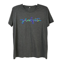 Hobby Lobby Mens Graphic T-Shirt Gray Heathered Yarnologist Iridescent X... - $24.69