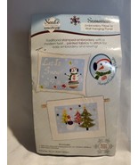 Needle Creations Snowman Embroidery Pillow or Wall Hanging Pre-Stamped P... - $12.86