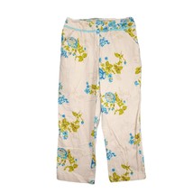 Duck Head Women&#39;s 8 Ivory Blue Floral Capri Cropped Pants, Cottagecore F... - $442.02 MXN
