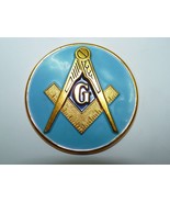 Large Vintage Freemasons Badge, &quot;G&quot; and Freemason&#39;s Symbol, D 7cm - €29,04 EUR