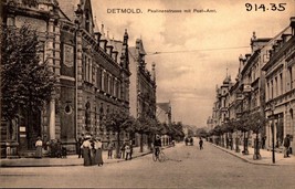 Vintage Real Photo POSTKARTE- Detmold - Paulinenastrasse Mit POST-, Germany BK31 - £2.34 GBP