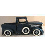 Vintage Rustic Farmhouse Decor Pickup Truck 40&#39;s Metal Blue  ll - $51.63 CAD