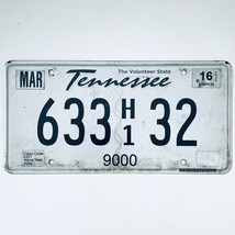 2016 United States Tennessee 9000 lbs Truck License Plate 633 H1 32 - £12.57 GBP