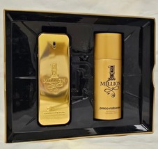 Paco Rabanne One Million M 2 Pc Set 100ML 3.4 Edt Spr 5.1 Deo Spr - $94.05