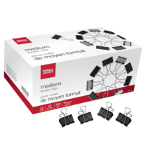 Office Depot Pack of 144 Medium Organizer Binder Clips Up To 80 Paper Sheets - £9.86 GBP