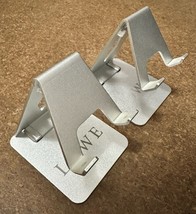 2x Heavy Duty Adjustable Folding Cell Smart Phone Stand Holder Silver De... - £10.35 GBP