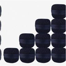 Blueberry Threads: 10-Piece Dark Blue Cotton Crochet Thread Set for Cross Stitch - $65.29