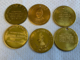 Vtg Masonic Freemason Coin Token Lot Bonnie Blink Corn Husking Days Pay Penny - £23.70 GBP