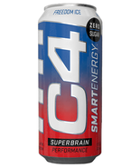 C4 Smart Energy Superbrain Performance Fuel 16 ounce cans Freedom Ice, 6... - £22.66 GBP