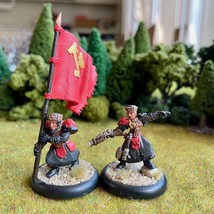 Winter Guard Officer and Standard 2 Painted Miniatures Warmachine - $55.00