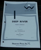 Deep River, Arranged By Roy Ringwald, 1976 Old Sheet Music - £4.74 GBP