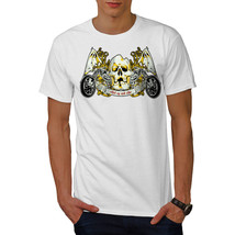 Wellcoda Shut Up Ride Skull Biker Mens T-shirt, Road Graphic Design Printed Tee - £14.74 GBP+