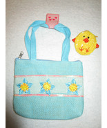 Girls New Blue Easter Handbag &amp; Preowned Vintage Sequin Chick Coin Purse  - £5.17 GBP