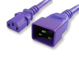 Lynn Electronics C13C2015APU-1F 15-Amp/250-volt 1-Feet Power Cord Purple NEW FS! - £5.65 GBP