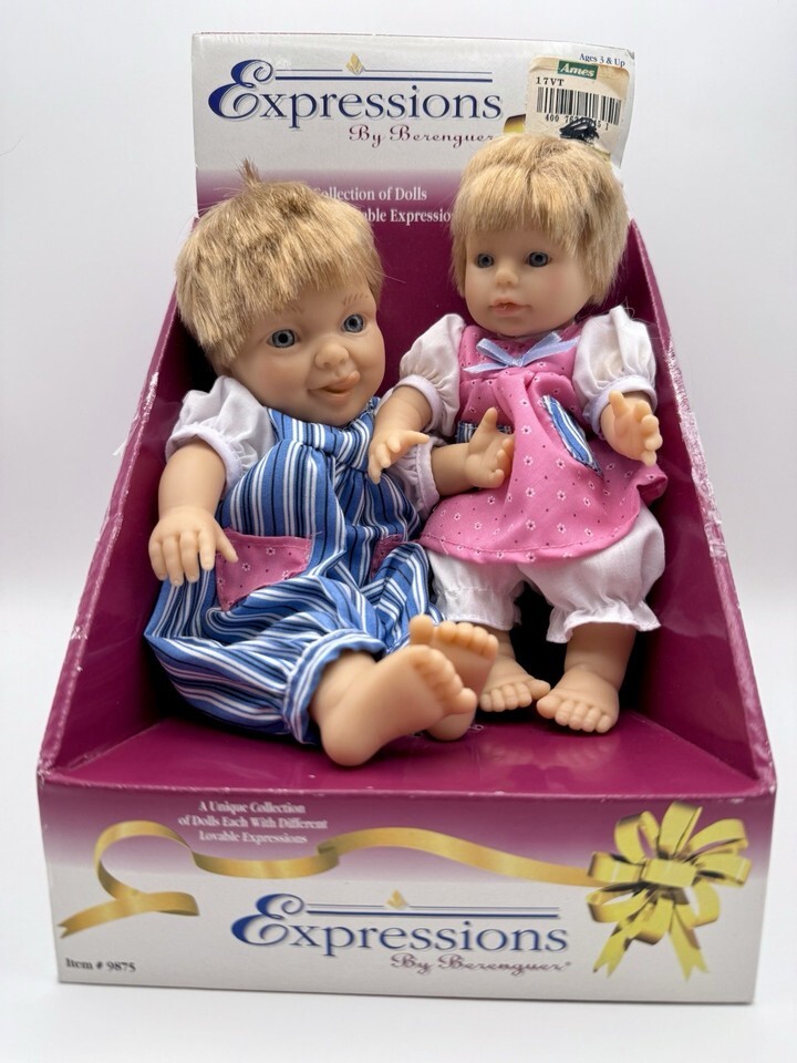 Expressions by Berenguer Doll Set – 2 Dolls in Original Box – Ames 1990s... - $34.68 Expressions by Berenguer Doll Set – 2 Dolls in Original Box – Ames 1990s... - $34.68