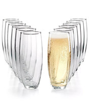 Martha Stewart Essentials 12 Piece Stemless Flutes Set New - £23.59 GBP