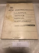 1991-1992 Chevrolet Lumina Service Manual Supplement-ST379-91/92M Repair... - £3.89 GBP