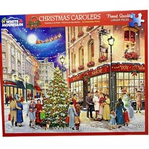 Christmas Carolers Vintage Look 1000 pc Holiday Shopping Scene Puzzle Se... - $19.95
