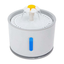 [Pack of 2] 2.4L Automatic Dog Cat Water Fountain Electric LED Pet Flower Wat... - £46.76 GBP
