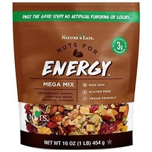 Nature&#39;s Eats Nuts for Energy Mega Trail Mix, Oz Assorted 16 Ounce - £15.12 GBP