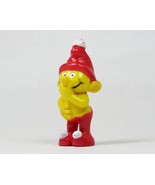 Gnome Family Fake Giggle Smurf Yellow &amp; Red Figure Vintage 1978 Empire Toys - £7.62 GBP