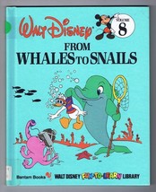 ORIGINAL Vintage 1983 Disney Library #8 From Whales to Snails Hardcover ... - $9.89
