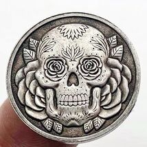 Copper Craft  Coin “Sugar Skull  “23mm Hobo Nickel Coin - €2,42 EUR