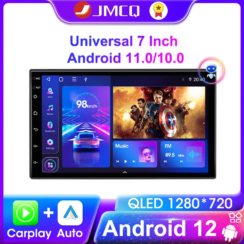 JMCQ Universal 7 ″ Android 12 Car Radio Multimedia Player Stereo GPS For Nissan - £60.84 GBP+