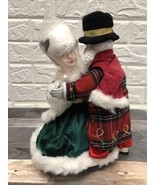 Vintage Santa and Mrs Claus dancing 11&quot; tall adorable Avon *read - £17.11 GBP