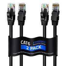 Maximm Cat 6 Ethernet Cable 100 Ft, (2-Pack) Cat6 Cable, LAN Cable, Internet Cab - £56.87 GBP