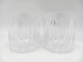 Clear Crystal Whisky Glasses 3-1/2in X 3-1/4 Set of 2 - £23.97 GBP