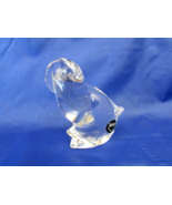 Bird Figurine 24% Lead Crystal Logo Etched on Bottom MADE IN ITALY VILCA - £11.94 GBP