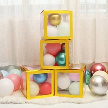 Transparent Balloon Box Birthday Scene Layout - $24.52
