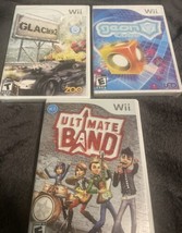 Lot Of 3 Nintendo Wii Games Glacier 2 &amp; Geon Cube Sealed Ultimate Band Used - $20.00