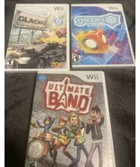 Lot Of 3 Nintendo Wii Games Glacier 2 &amp; Geon Cube Sealed Ultimate Band Used - £14.95 GBP