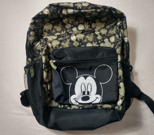Disney Mickey Mouse Diaper Bag Backpack Multi 3 Piece Set Black Green 2015 - $24.14