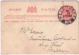Postcard Australia Post Office Official Card Melbourne Nov 27 1901 - £7.56 GBP