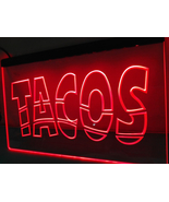Mexican Tacos Reklame Schild LED Neon Light Sign Home Decor Wall Art Craft  - £20.77 GBP+