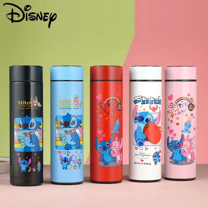 500ml Disney Stitch Stainless Steel Thermal Anime Mug Leak-Proof Thermos Bottle - £14.34 GBP