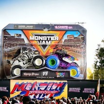 Monster Jam Doubles Racing Stripes Vs Rainbow Blast New 2023 1:64 - £12.32 GBP