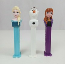 Vintage Lot of 3 Disney&#39;s Frozen Pez Dispensers Elsa, Anna, &amp; Olaf - $8.72