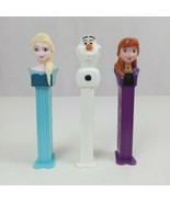 Vintage Lot of 3 Disney&#39;s Frozen Pez Dispensers Elsa, Anna, &amp; Olaf - £6.94 GBP