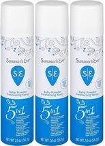 Pack of 3 Summer&#39;s Eve! Baby Powder 2oz Feminine Deodorant Spray - €11,32 EUR