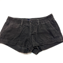 American Eagle Shorts Charcoal Grey Women&#39;s Size 4 Corduroy Cotton - £11.36 GBP