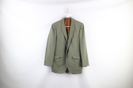 Vtg 50s Palm Beach Mens 39R Linen Blend 2 Button Suit Jacket Blazer Gree... - $108.85